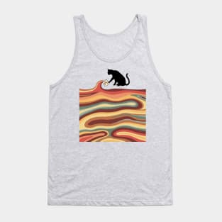 Rainbow cat 1 milk drop Tank Top